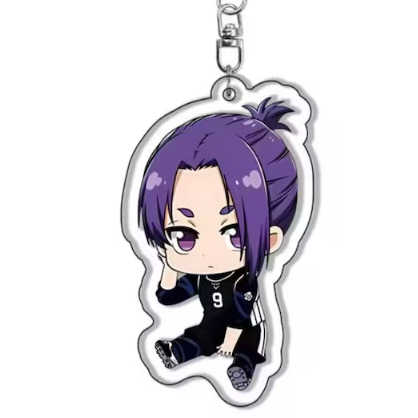 Bộ móc khóa Blue Lock | Móc khóa acrylic Chibi anime | Isagi, Bachira, Nagi, Rin & nhiều nhân vật khác