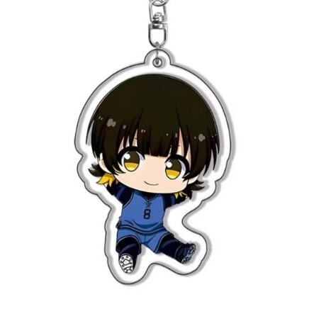 Bộ móc khóa Blue Lock | Móc khóa acrylic Chibi anime | Isagi, Bachira, Nagi, Rin & nhiều nhân vật khác