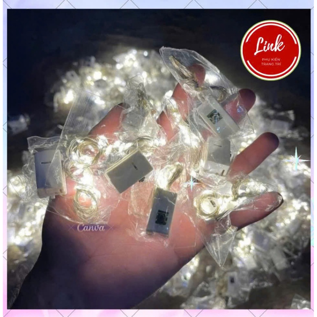 set 10c đèn LED trang trí noel, hộp quà, hoa… loại 1m