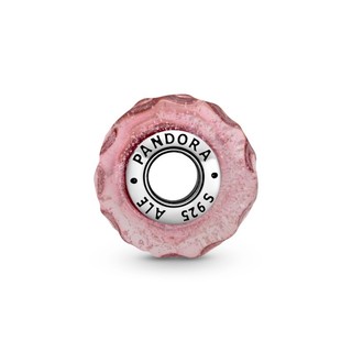 Charm Pandora Moments Murano Màu Hồng Lượn Sóng -   Wavy Fancy Pink Murano Glass Charm