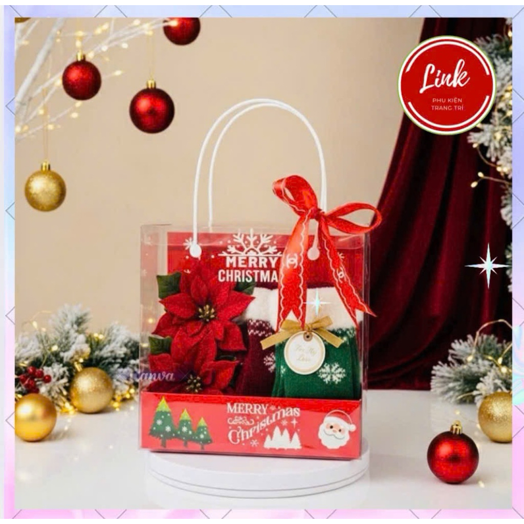 (SET 5c Mẫu hot) HỘP MICA LOVE trong suốt quai pvc trắng