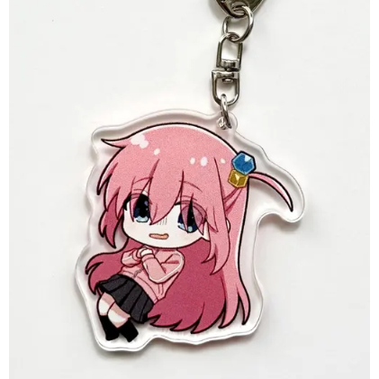 Móc khóa acrylic Bocchi the Rock hai mặt – Hitori Gotoh, Ryo Yamada, Ikuyo Kita, Nijika Ijichi