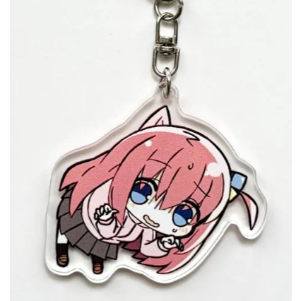 Móc khóa acrylic Bocchi the Rock hai mặt – Hitori Gotoh, Ryo Yamada, Ikuyo Kita, Nijika Ijichi