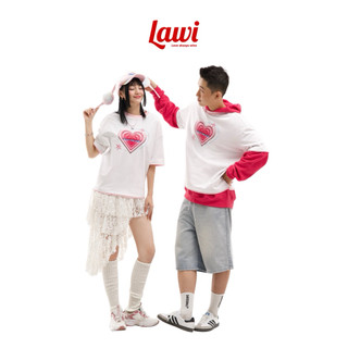 Áo Thun Trái Tim LAWI / Áo Thun Local Brand Unisex Nam Nữ Oversize