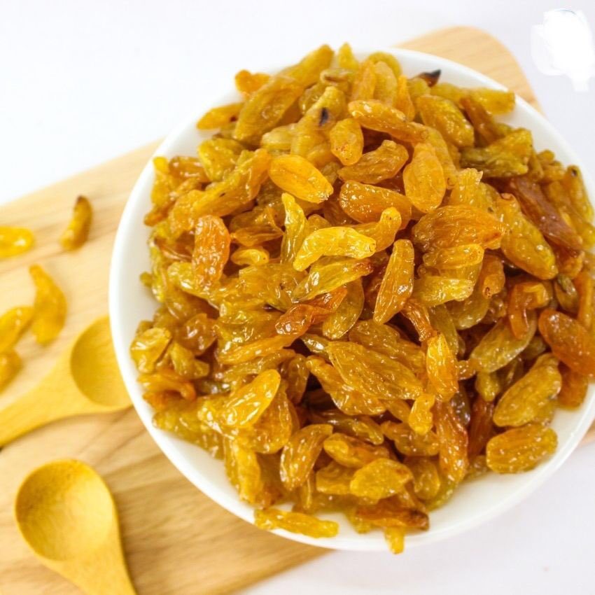 500gr Nho Khô Vàng Nhập Khẩu Chile - Ấn Độ không đường vị chua ngọt tự nhiên