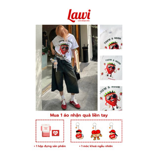 Áo Thun Big Boxy Local Brand Lawi Cotton Cổ Tròn Form Rộng Unisex Nam Nữ "Cá Tính" Oversize