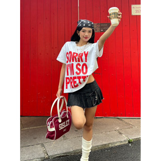 Áo Thun Boxy In Chữ Sorry Im So Pretty LAWI, Áo Thun Local Brand Unisex Nam Nữ Oversize