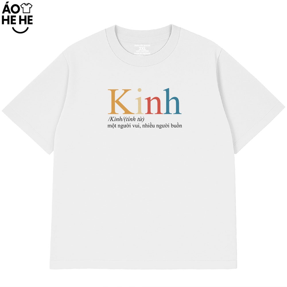 Áo Thun In Chữ Hài Hước Kinh Một Người Vui Câu Nói Text Vui Nhộn Form Rộng Cotton 230gsm In Theo Yêu Cầu