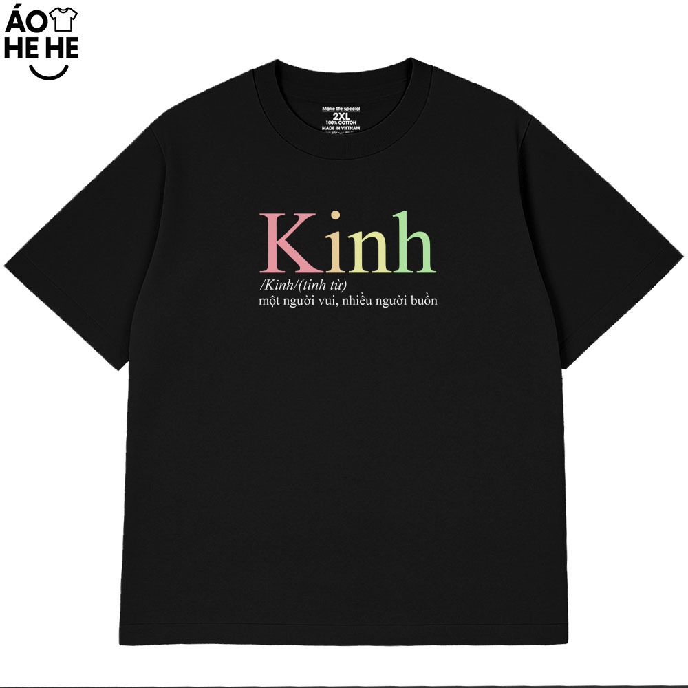 Áo Thun In Chữ Hài Hước Kinh Một Người Vui Câu Nói Text Vui Nhộn Form Rộng Cotton 230gsm In Theo Yêu Cầu