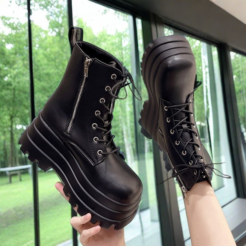 Boots Nữ Đế Cao 6cm – Tăng Chiều Cao tôn dáng Ultra Chunky Combat