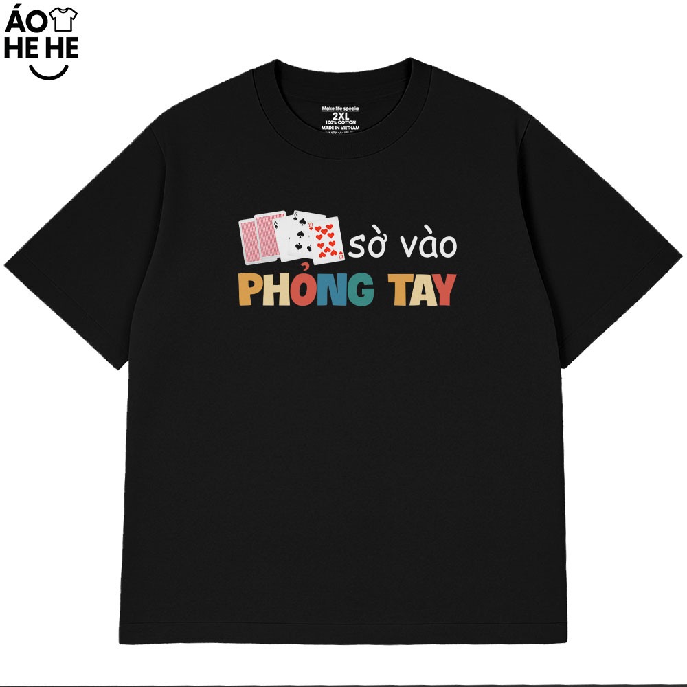 Áo Thun Tết Hài Hước Sờ Vào Phỏng Tay Câu Nói Text Tết Việt Nam Form Rộng Cotton 230gsm In Theo Yêu Cầu