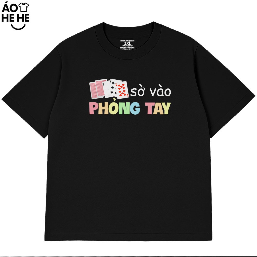 Áo Thun Tết Hài Hước Sờ Vào Phỏng Tay Câu Nói Text Tết Việt Nam Form Rộng Cotton 230gsm In Theo Yêu Cầu