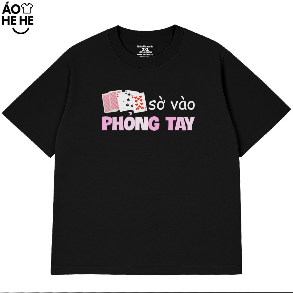 Áo Thun Tết Hài Hước Sờ Vào Phỏng Tay Câu Nói Text Tết Việt Nam Form Rộng Cotton 230gsm In Theo Yêu Cầu