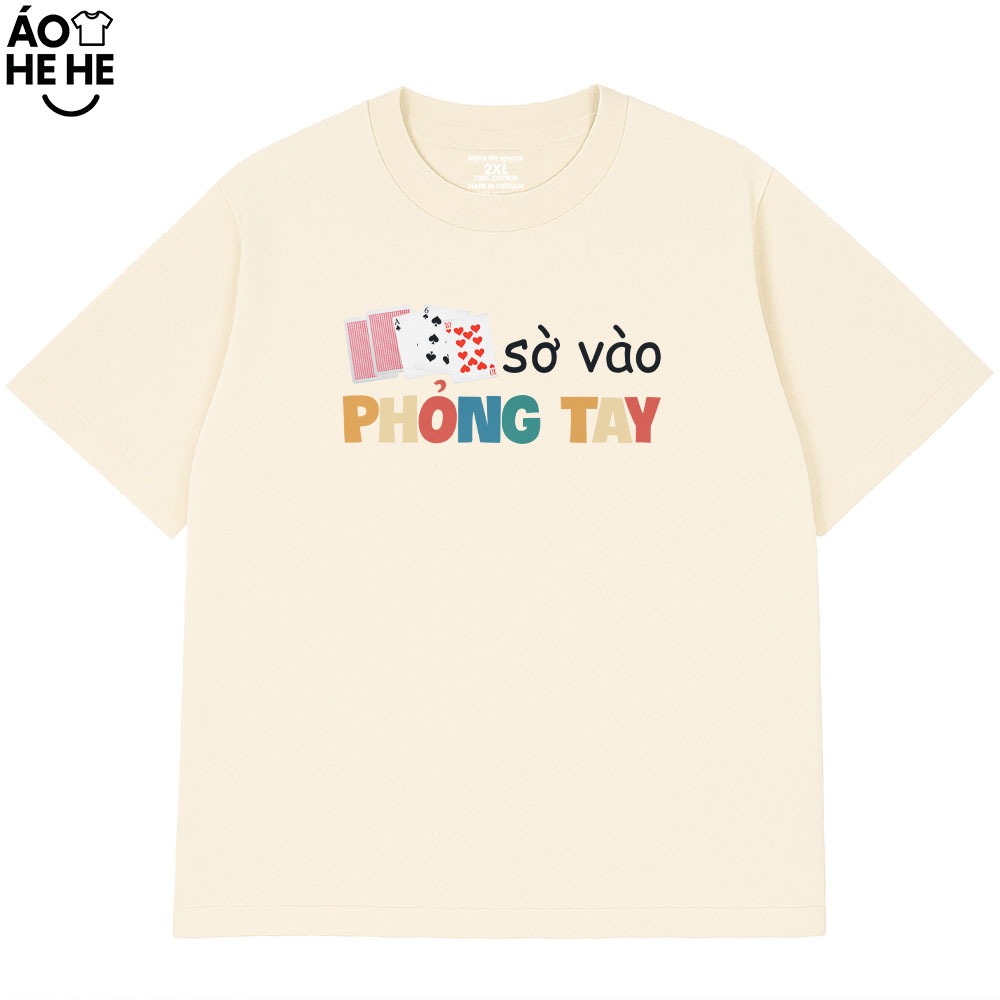 Áo Thun Tết Hài Hước Sờ Vào Phỏng Tay Câu Nói Text Tết Việt Nam Form Rộng Cotton 230gsm In Theo Yêu Cầu