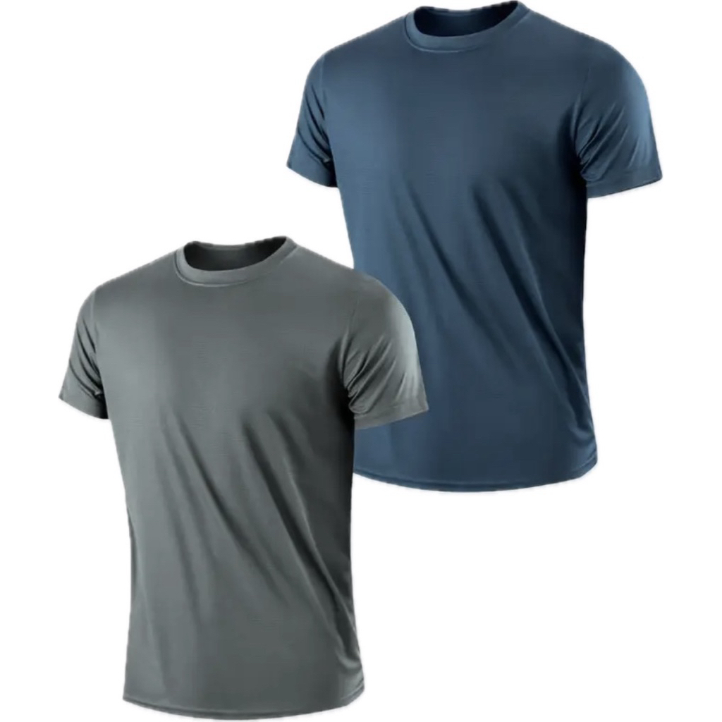 Combo 2 Áo thun thể thao nam vải thun lạnh 4 chiều co giãn thoải mái, form chuẩn Gymer