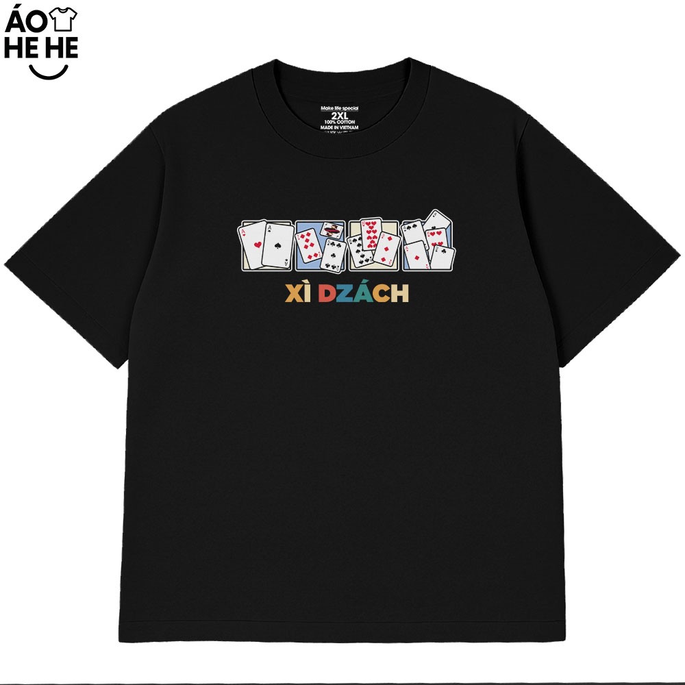 Áo Thun Tết Hài Hước Xì Dách Câu Nói Text Tết Việt Nam Form Rộng Cotton 230gsm In Theo Yêu Cầu