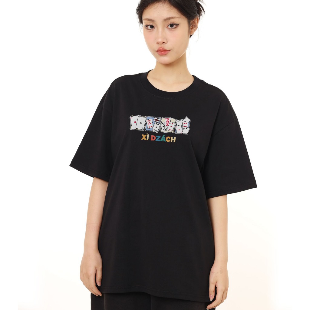 Áo Thun Tết Hài Hước Xì Dách Câu Nói Text Tết Việt Nam Form Rộng Cotton 230gsm In Theo Yêu Cầu
