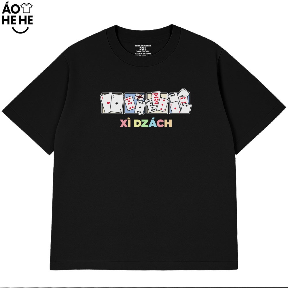 Áo Thun Tết Hài Hước Xì Dách Câu Nói Text Tết Việt Nam Form Rộng Cotton 230gsm In Theo Yêu Cầu