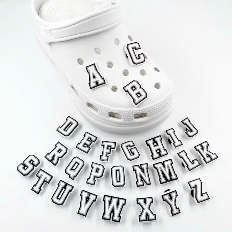 Charm chữ (ship từ 3 charm) số gắn dép jibitz chữ theo tên phụ kiện gắn dép siêu xinh - yihetag