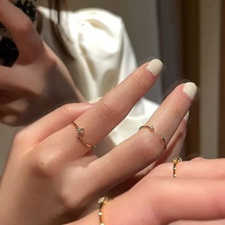 [BẠC 925] Nhẫn nữ bạc 925 đính đá có thể điều chỉnh size