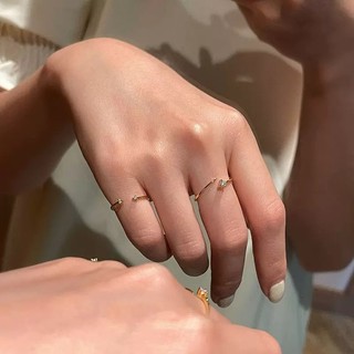 [BẠC 925] Nhẫn nữ bạc 925 đính đá có thể điều chỉnh size