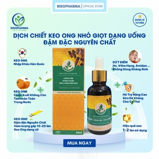 Siro Ho Keo Ong duocsy_giangle KEO ONG ĐẬM ĐẶC NGUYÊN CHẤT Hiệu Quả Ho, Đau Họng, Khàn Tiếng, Amidan, Sổ Mũi