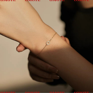 [BẠC 925] Vòng tay nữ bạc 925 đính đá hình vòng tròn