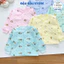 Áo Xốp Dài Tay Trần Bông Cho Bé Sơ Sinh nhiều màu cổ tàu cúc giữa cho bé trai gái 4-15kg Đậu Đậu Store AXOP01