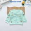 Áo Xốp Dài Tay Trần Bông Cho Bé Sơ Sinh nhiều màu cổ tàu cúc giữa cho bé trai gái 4-15kg Đậu Đậu Store AXOP01