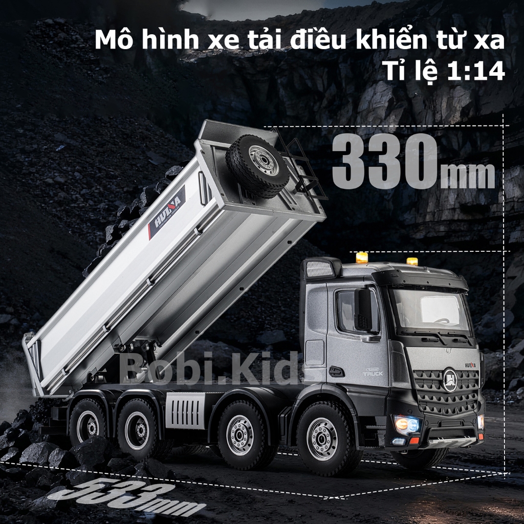 Xe Tải-Xe Ben Điều Khiển Huina 1536Pro – Mô Hình Xe Công Trình Cao Cấp, Tải Nặng, Hoạt Động Mạnh Mẽ, Chất Lượng Cao