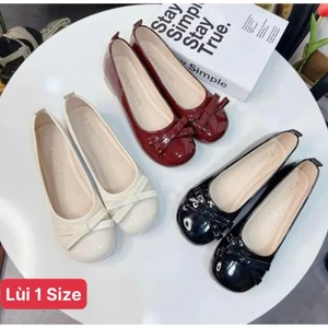 Giày búp bê nơ đế dẻo mũi tròn đế 3CM thời trang cho nữ đi học đi chơi mẫu mới L510