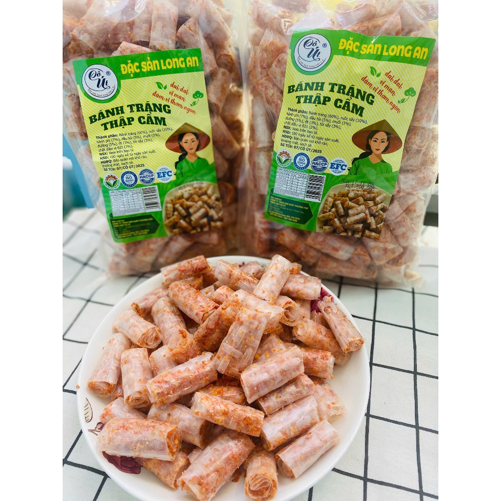 500g Bánh Tráng Trộn Sa Tế Cuộn thập cẩm cực ngon, ăn là nghiền