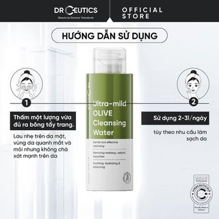 Nước Tẩy Trang DrCeutics Cho Mọi Loại Da Ultra-Mild Olive Cleansing Water (480ml/500ml)