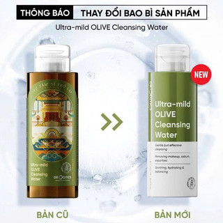 Nước Tẩy Trang DrCeutics Cho Mọi Loại Da Ultra-Mild Olive Cleansing Water (480ml/500ml)