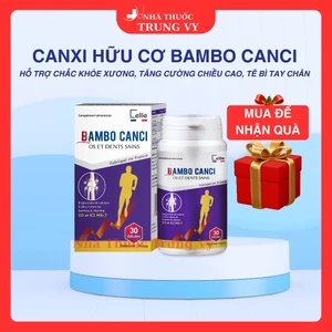 Viên Uống Canxi Hữu Cơ BamBo Canci ( Pháp) Hộp 30 viên