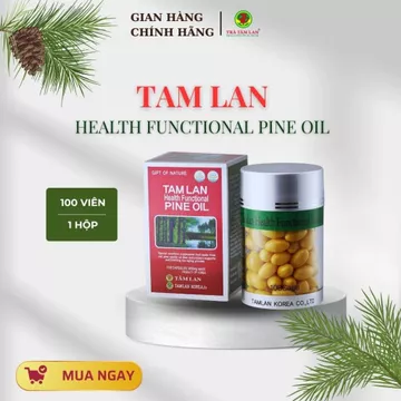 TINH DẦU THÔNG ĐỎ - TPBVSK - HỘP 100 VIÊN (DẠNG LỌ)