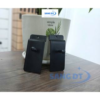 Móc Treo Đồng Hồ / Khung Tranh 2cm Cài Rãnh – Sắt Sơn Tĩnh Điện,Chống Gỉ Sét,Màu Đen,Dễ Lau Chùi