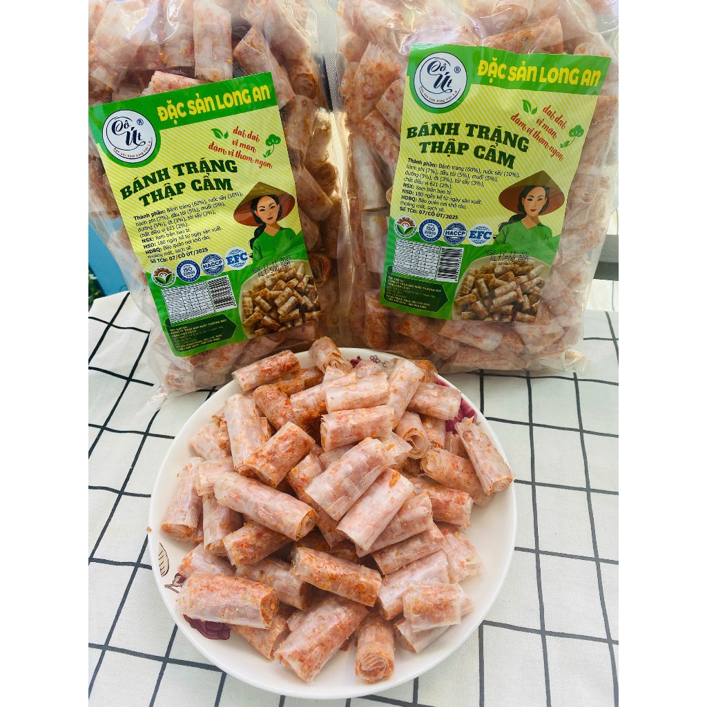 1kg bánh tráng trộn sa tế cuộn tép hành cực ngon, ăn là nghiền