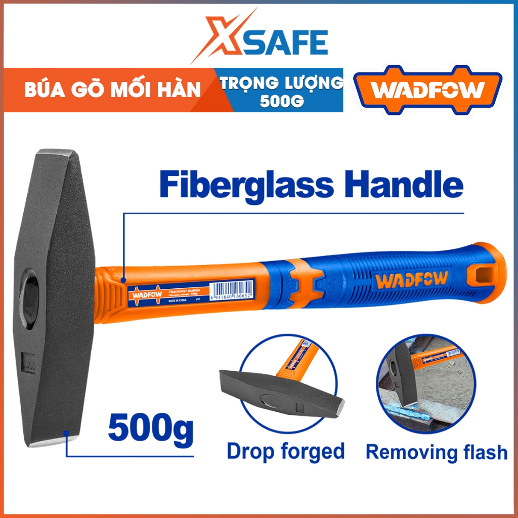 Búa gõ mối hàn WADFOW WHM1335 trọng lượng 500g, đầu búa rèn thả xử lý ...