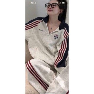 MIMI CLOTHING -Bộ đồ thể thao mùa đông hoodie form rộng