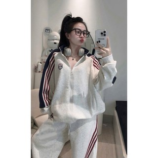 MIMI CLOTHING -Bộ đồ thể thao mùa đông hoodie form rộng