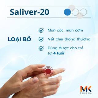 Miếng dán loại bỏ sùi mào gà - mụn cóc - mụn thịt - mụn cơm - dày sừng SALIVER-20