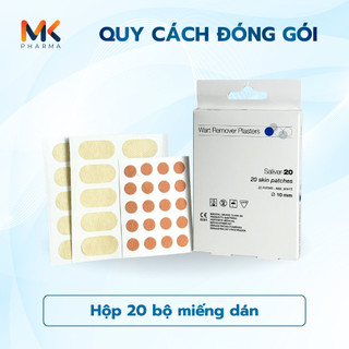 Miếng dán loại bỏ sùi mào gà - mụn cóc - mụn thịt - mụn cơm - dày sừng SALIVER-20