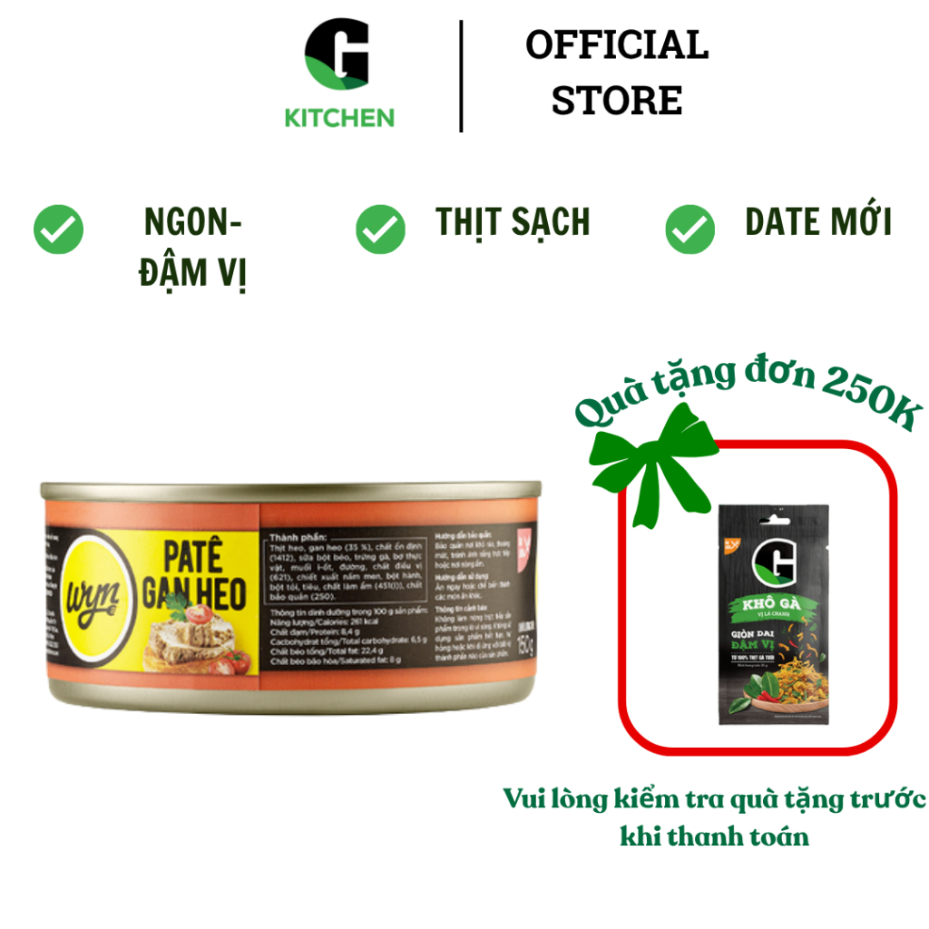 Pate Gan Heo WYN G Kitchen 150G