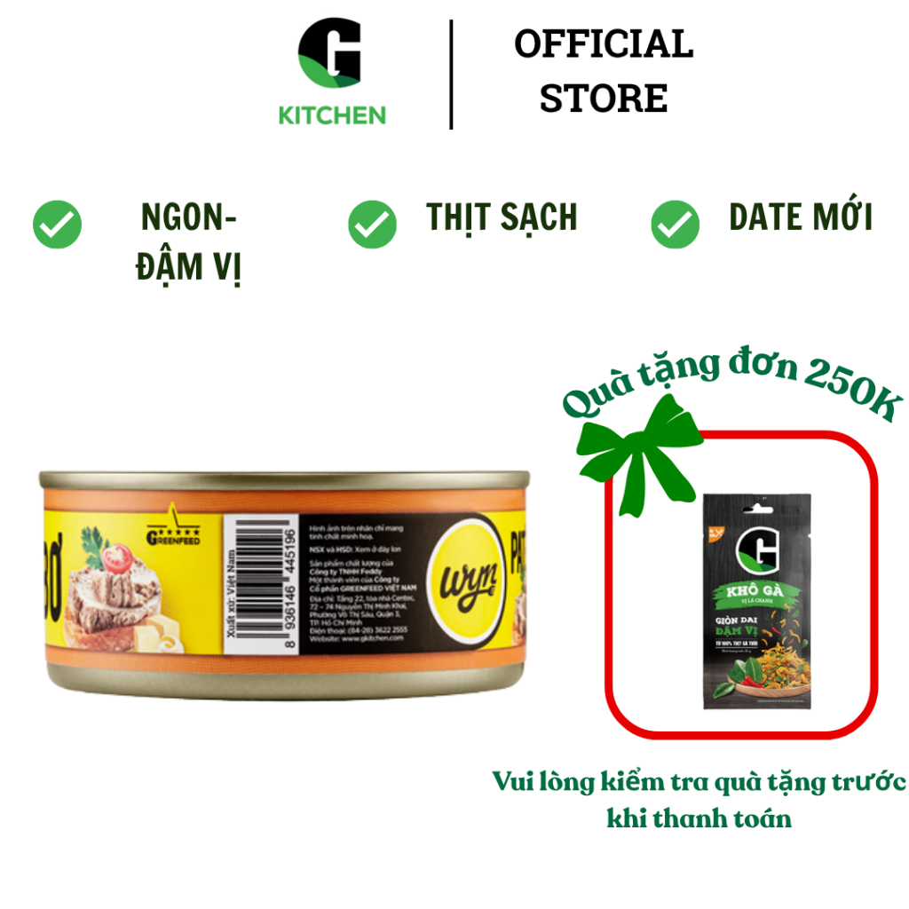 Pate Bơ Wyn G Kitchen 150G