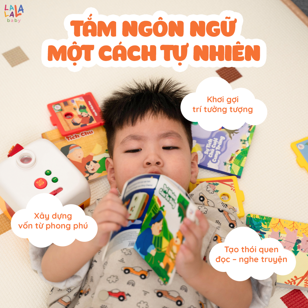 [COMBO 3 TẶNG PIANO] Máy Chiếu Kể Chuyện Lala Story Cinema Đồ Chơi Âm Thanh Máy Chiếu Mini Đèn Chiếu Tường Cho Bé