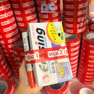 Combo 2 Băng dính Mua 2 Tặng 1, Băng dính in chữ Mua 1 tặng 1, Băng dính khuyến mại tặng kèm siêu dính - Cuộn dài 100m