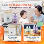 Combo ăn dặm hiện đại Samono nồi nấu cháo chậm 0.8L và máy xay 0.3L SW-SC08B và SW-MFC200 - BH 1 năm — ảnh 2