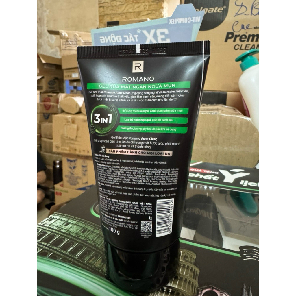 Sữa Rửa Mặt Romano Dành Cho Nam Giới 100g