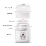 Combo ăn dặm hiện đại Samono nồi nấu cháo chậm 0.8L và máy xay 0.3L SW-SC08B và SW-MFC200 - BH 1 năm — ảnh 5